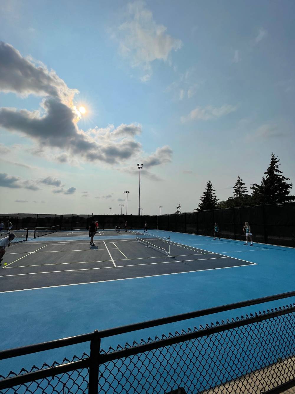 Picture of tennis court